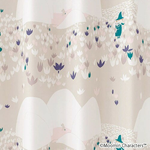 スミノエ(SUMINOE) ムーミン/遮光2級ドレープカーテン 1枚入り（100×178cm・ベージュ） A1003-100-178 ..