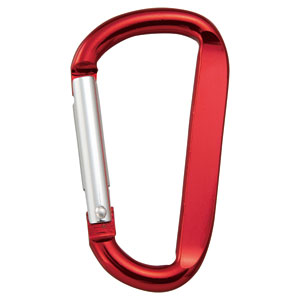 トラスコ中山 カラビナ　線径8mmX80mm　D型　レッド TKN880R TRUSCOのサムネイル