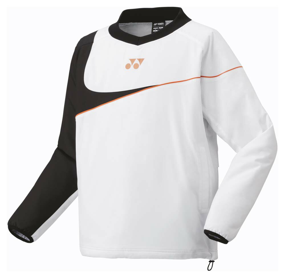 テニス・ソフトテニス ウェア YO-90091-011-M ヨネックス ユニセックス 中綿Vブレーカー（ホワイト・サイズ：M） YONEX