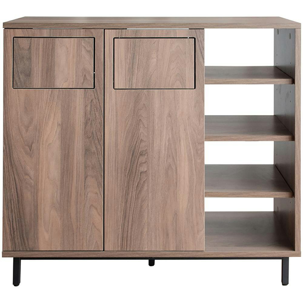 【返品種別A】□「返品種別」について詳しくはこちら□◆二連のゴミ箱に収納棚がついたカウンターダストボックス『Harmoa（ハルモア）』。◆キッチン・ダイニングの両側にプッシュ扉があり、両方からゴミを分別して捨てられます。いただけます。◆両側...