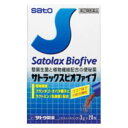 □「返品種別」について詳しくはこちら□この商品の説明書(1ページ目)はこちらこの商品の説明書(2ページ目)はこちら使用上の注意してはいけないこと（守らないと現在の症状が悪化したり、副作用が起こりやすくなります）1．本剤を服用している間は、次の医薬品を服用しないでください　　　他の瀉下薬（下剤）2．授乳中の人は本剤を服用しないか、本剤を服用する場合は授乳を避けてください3．大量に服用しないでください相談すること1．次の人は服用前に医師、薬剤師又は登録販売者にご相談ください　（1）医師の治療を受けている人。　（2）妊婦又は妊娠していると思われる人。　（3）薬などによりアレルギー症状を起こしたことがある人。　（4）次の症状のある人。　　　　　はげしい腹痛、吐き気・嘔吐2．服用後、次の症状があらわれた場合は副作用の可能性がありますので、直ちに服用を中止し、この文書を持って医師、薬剤師又は登録販売者にご相談ください　　　〔関係部位〕　　　〔症　　状〕　　　　皮　　　膚　：　発疹・発赤、かゆみ　　　　消　化　器　：　はげしい腹痛、吐き気・嘔吐3．服用後、次の症状があらわれることがありますので、このような症状の持続又は増強が見られた場合には、服用を中止し、医師、薬剤師又は登録販売者にご相談ください　　　下痢4．1週間位服用しても症状がよくならない場合は服用を中止し、この文書を持って医師、薬剤師又は登録販売者にご相談ください■効能・効果●便秘●便秘に伴う次の諸症状の緩和：頭重、のぼせ、肌あれ、吹出物、食欲不振（食欲減退）、腹部膨満、腸内異常ハッ酵、痔■用法・用量下記の1回服用量をなるべく空腹時にコップ一杯の水又は白湯でかまずに服用します。服用間隔は4時間以上おいてください。　〔　年　　齢　〕　成人（15才以上）　〔1回服用量　〕　1〜2包　〔1日服用回数〕　2回を限度とします　〔　年　　齢　〕　15才未満　〔1回服用量　〕　服用しないでください　〔1日服用回数〕　服用しないでくださいただし、初回は最小量を用い、便通の具合や状態をみながら少しずつ増加又は減量してください。＜用法・用量に関連する注意＞●定められた用法・用量を厳守してください。●1日最大4包までを限度として服用してください。■成分・分量4包（12g）中　〔成　　分〕　プランタゴ・オバタ種子末　〔分　　量〕　8，672mg　〔働　　き〕　腸内で水分を吸収して容積を増やし、適度な硬さの便をつくります。　　　　　　　　また、腸のぜん動運動を促して自然に近いお通じを誘います。　〔成　　分〕　センナ実末　〔分　　量〕　1，984mg　〔働　　き〕　腸のぜん動運動を高めお通じを促します。　〔成　　分〕　ニコチン酸アミド　〔分　　量〕　5mg　〔働　　き〕　乳酸菌の生育を助けるビタミンです。　〔成　　分〕　糖化菌　〔分　　量〕　100mg　〔働　　き〕　腸内で有用菌として働き、便秘や便秘に伴う諸症状の緩和を助けま　　　　　　　　す。　〔成　　分〕　ラクトミン（乳酸菌）　〔分　　量〕　60mg　〔働　　き〕　腸内で有用菌として働き、便秘や便秘に伴う諸症状の緩和を助けま　　　　　　　　す。添加物として、エリスリトール、ヒドロキシプロピルセルロース、カカオ末、アスコルビン酸、三二酸化鉄、アスパルテーム（L−フェニルアラニン化合物）、無水ケイ酸、香料（エチルバニリン、バニリン、デンプン部分加水分解物、プロピレングリコールを含む）を含有します。■保管及び取り扱い上の注意（1）直射日光の当たらない湿気の少ない涼しい所に保管してください。（2）小児の手の届かない所に保管してください。（3）他の容器に入れ替えないでください。　　　（誤用の原因になったり品質が変わるおそれがあります。）（4）使用期限をすぎた製品は、服用しないでください。◎ご使用に際してのアドバイス●便秘薬の有効量は個人差がありますので、便通の具合をみて、1回1〜2包を1日1〜2回の範囲で増減してください。●かならずコップ一杯（約180mL）の水又は白湯でかまずに服用してください。■問合せ先本製品についてのお問い合わせは、お買い求めのお店又は下記にお願い申し上げます。佐藤製薬株式会社　お客様相談窓口東京都港区元赤坂1丁目5番27号03（5412）7393受付時間　9：00〜17：00（土、日、祝日を除く）リスク区分：指定第二類医薬品医薬品の使用期限：使用期限まで10ヵ月以上あるものをお送り致します。医薬品販売に関する記載事項（必須記載事項）は当店PCページをご覧下さい発売元、製造元、輸入元又は販売元：佐藤製薬商品区分：医薬品広告文責：上新電機株式会社(06-6633-1111)医薬品＞胃腸薬・便秘薬・下痢止め＞便秘薬＞便秘薬