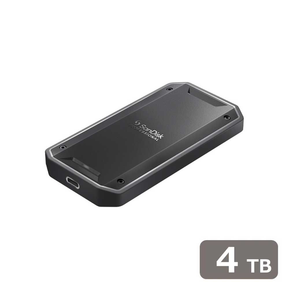 SanDisk Professional｜サンディスクプロフェッショナル Thunderbolt 3/USB-C 両対応 高速ポータブルSSD 4TB SDPS31H-004T-GBC1D