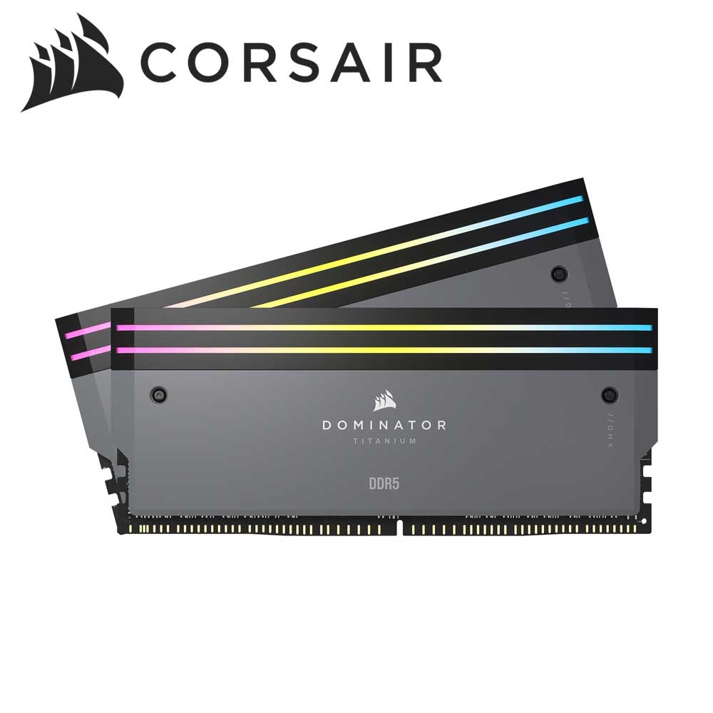 CORSAIR｜コルセア CORSAIR DOMINATOR Titanium Light Enhancement Kit 2-up RGB LED Heatsink（Grey） CMPLEKIT2G