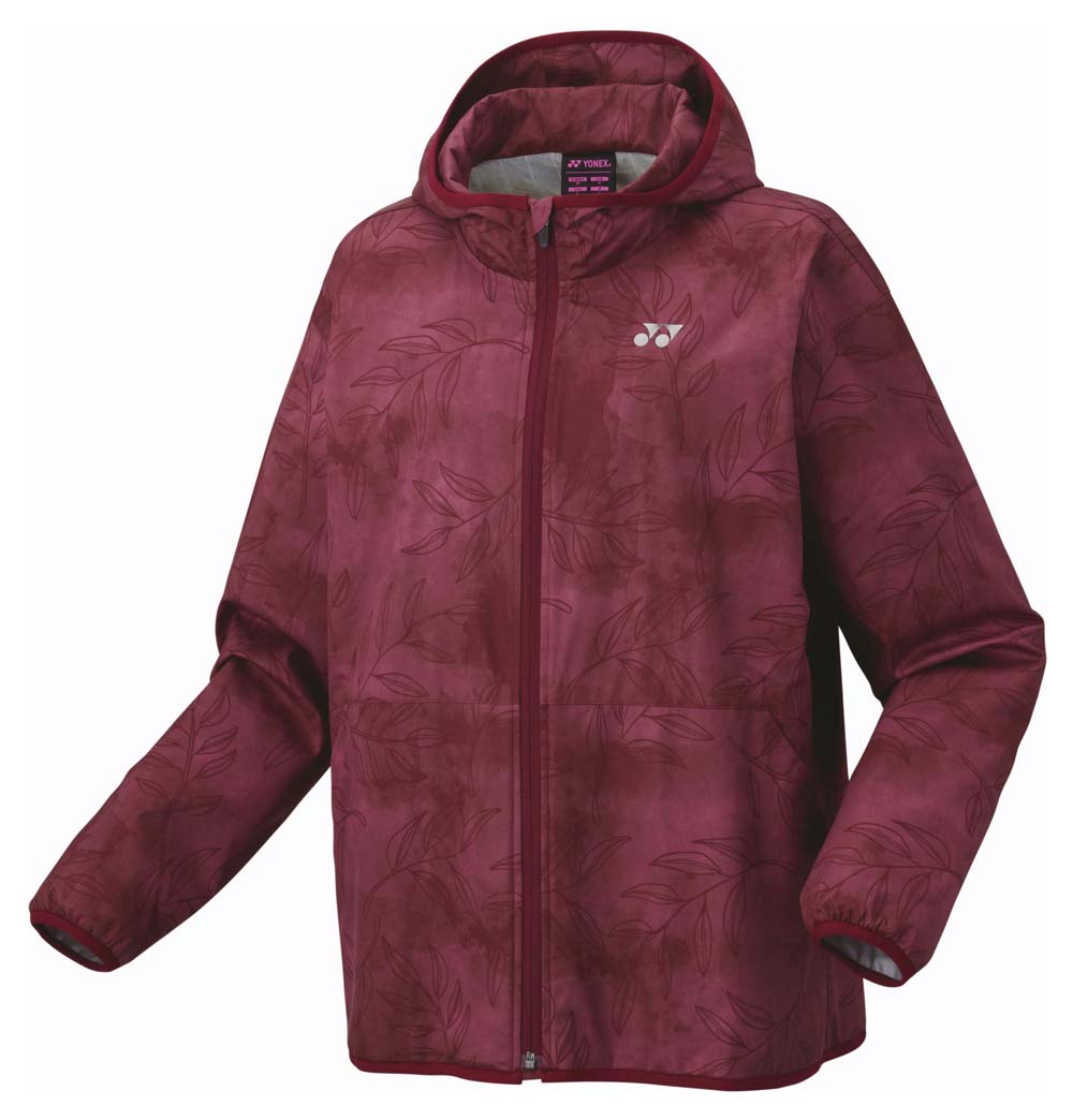 ヨネックス レディース 裏地付 ウィンドウォーマーパーカー（ダークワイン・サイズ：L） YO-78075-266-L YONEX
