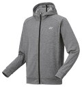 YO-51052-010-S ヨネックス ユニセックス スウェットパーカー(グレー・サイズ:S) YONEX