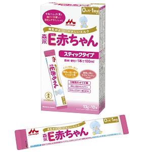 ベビーケア 粉ミルク E赤ちゃん スティックタイプ（13g×10本） （0歳～1歳頃まで） 森永乳業 シンEアカチヤンステイツク13G*10