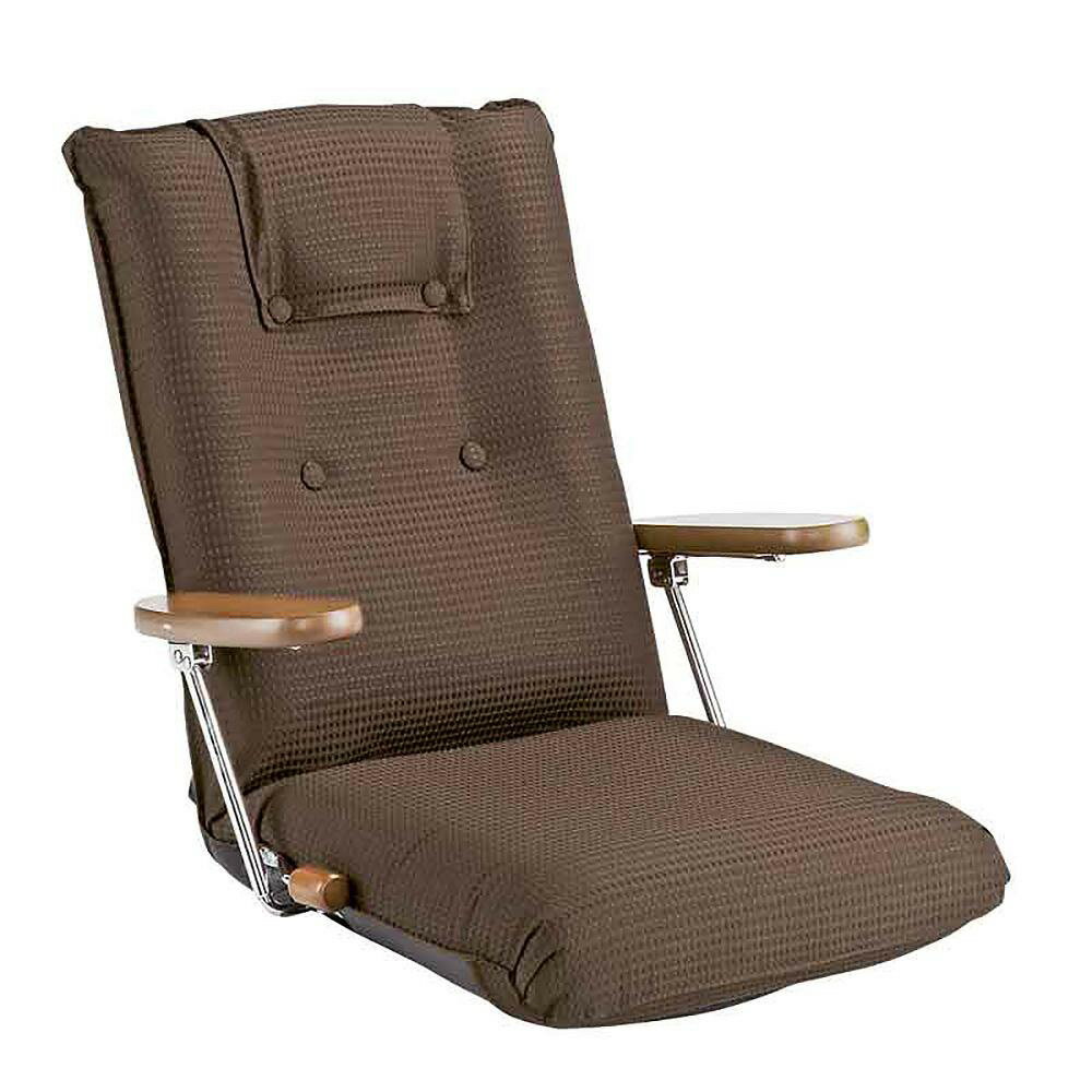 Legless Chairs - 宮武製作所 ポンプ肘式座椅子 UGUISU [うぐいす]（BR） YS-1075D_BR MIYATAKE [YS1075DBR]