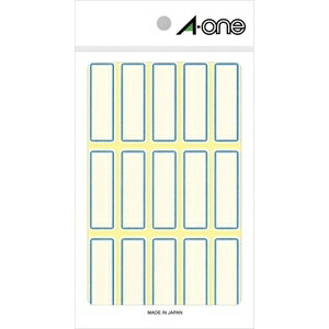 エーワン セルフラベル [15　×45　/15面/18枚/青枠] A-one 03005(ラベル テガキ)