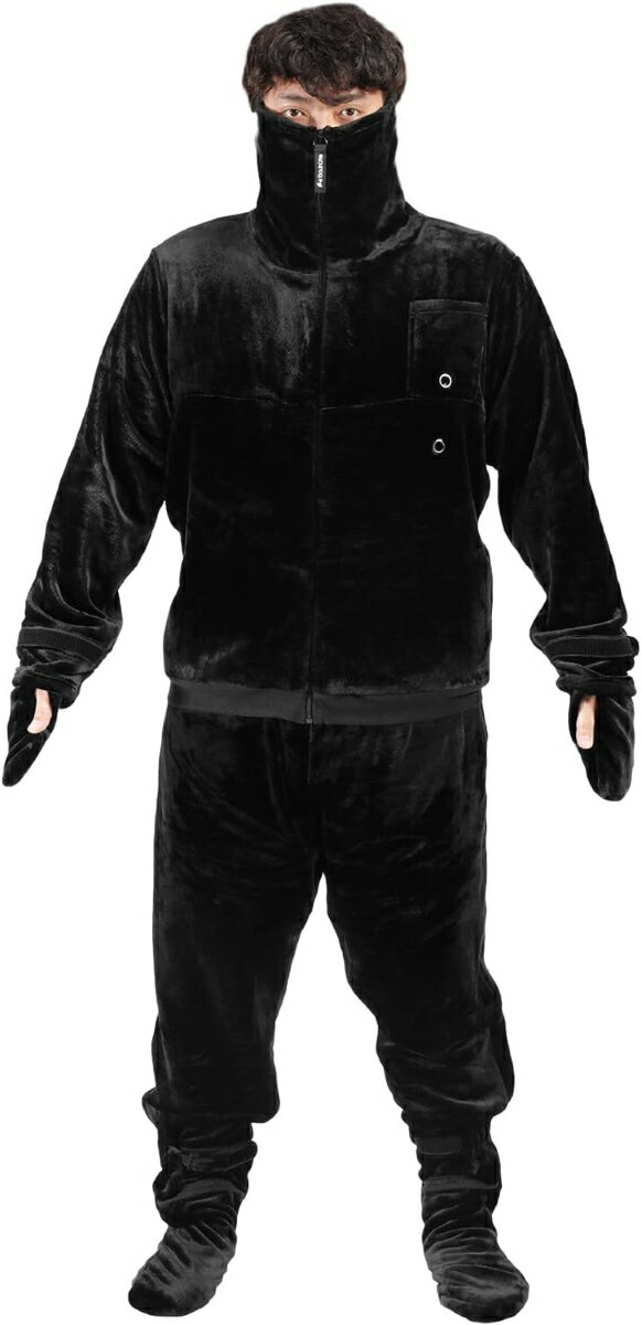 バウヒュッテ ゲーミング着る毛布 『ダメ着4SG』（ブラック・XL） HFD-4SG25-XL-BK Bauhutte DAMEGI 4SG 着る毛布 上下セパレートタイプ [HFD4SG25XLBK]