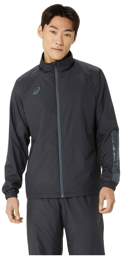 アシックス 裏トリコットウインドブレーカージャケット（パフォーマンスブラック・サイズ：M） 2031E745-001-M asics