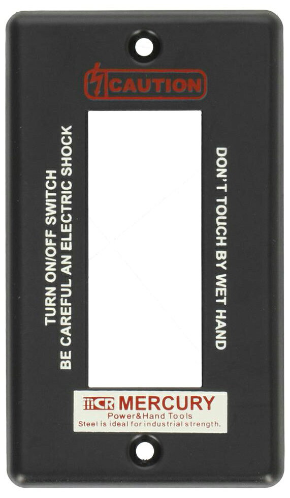 MERCURY(マーキュリー) スイッチプレート 3口タイプ(MESWPL3マットブラック) BF013...
