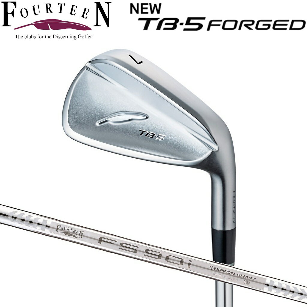 WOSS - フォーティーン New TB-5 FORGED ’25 アイアン #5 (FS-90i スチールシャフト・フレックス：R) TB5F25_I5_FS90I_R FOURTEEN ゴルフ ゴルフクラブ