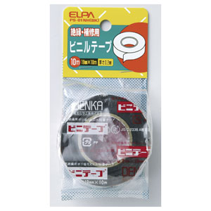 ELPA ビニテープ 10m（ブラック） PS-01NH-BK [PS01NHBKELPA]
