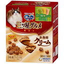 キャットフード ドライ 銀のスプーン 三ツ星グルメお魚味クリームかつお味レシピ 3種のアソート 180g(18g×10袋) ユニ・チャーム ミツボシサカナCRカツオR3シユ180