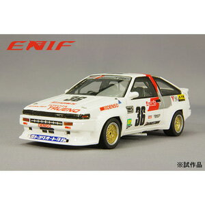 ENIF 1/43 トヨタ スプリンター トレノ N2 1985 カローラ/スプリンター グランドカップ #36 トムス・スプリンター 星野薫【ENIF0033】 ミニカー