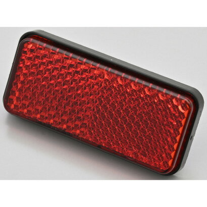 デイトナ ユニバーサルリフレクター レクタングル M5ボルト取付/レッド 48504 DAYTONA