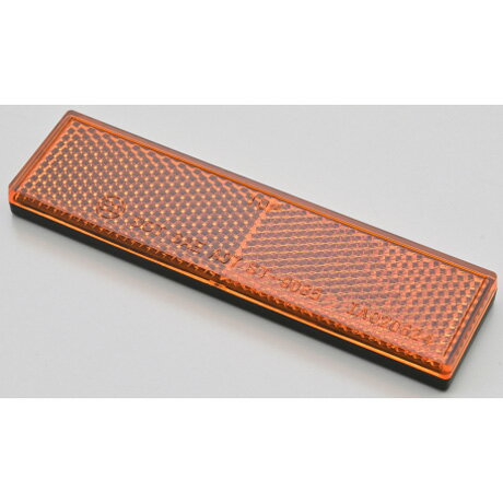 デイトナ ユニバーサルリフレクター レクタングル 両面テープ貼付/アンバー フラット 48500 DAYTONA