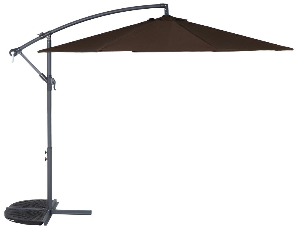 不二貿易 ハンギングパラソル2 36998（ブラウン） 37919