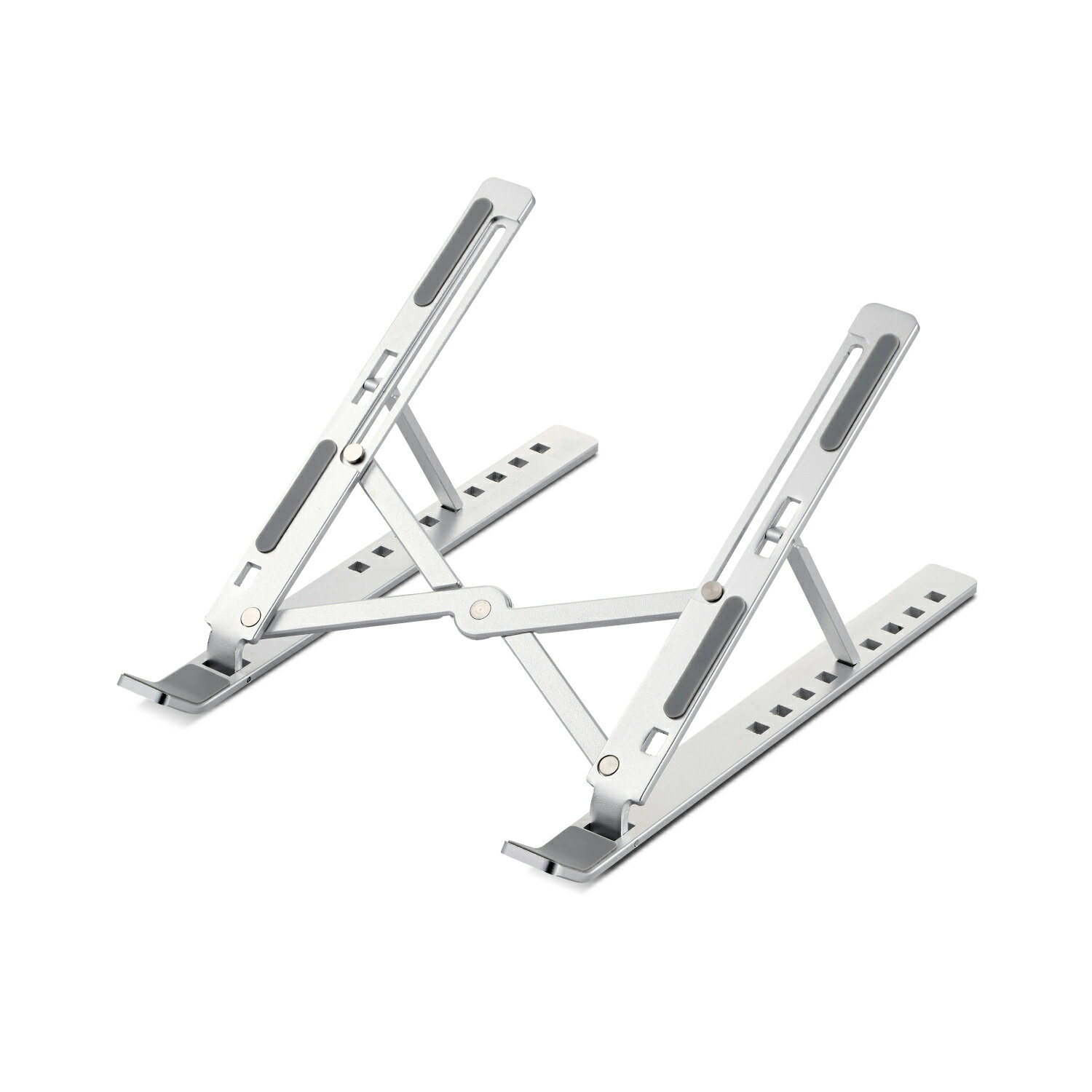 エレコム ノートパソコンスタンド タブレットスタンド 折りたたみ式 9段階角度調整 アルミ合金 放熱効..