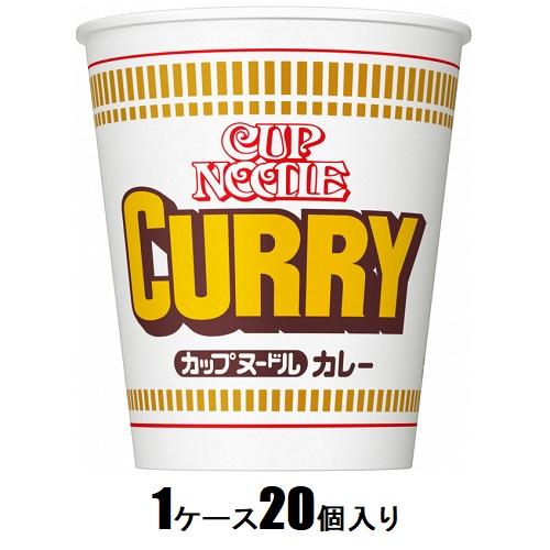 【返品種別B】□「返品種別」について詳しくはこちら□※仕様及び外観は改良のため予告なく変更される場合がありますので、最新情報はメーカーページ等にてご確認ください。※1箱（20個入）でのお届けとなります。◆湯のびしにくく、しなやかでコシとつるみのある麺に、野菜の甘味のあるマイルドでとろみのあるカレースープ。◆具材のダイスミンチを増量。ほかに、ポテト、ネギ、ニンジン。【原材料】油揚げめん（小麦粉、植物油脂、食塩、糖類、醤油、ポークエキス、チキンエキス、たん白加水分解物）、スープ（豚脂、カレー粉、小麦粉カレー調味料、玉ねぎ、でん粉、糖類、マーガリン、食塩、香味調味料、人参、魚介エキス、ピーナッツバター、香味油、香辛料）かやく（フライドポテト、味付豚ミンチ、味付豚肉、人参、ねぎ）、加工でん粉、調味料（アミノ酸等）、カラメル色素、炭酸Ca増粘多糖類、かんすい、乳化剤、香料、酸味料、酸化防止剤（ビタミンE）、カロチノイド色素、香辛料抽出物、ビタミンB2ビタミンB1、（原材料の一部に卵、乳成分、りんご、ごまを含む）日清食品広告文責：上新電機株式会社(06-6633-1111)日用雑貨＞食品＞インスタント食品＞麺＞ラーメン