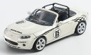 ダイキャストチーム 1/64 マツダ MX5 レーシングバージョン - (RHD) - ホワイト【LL-045-193】 ミニカー