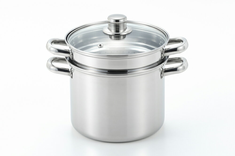 ヨシカワ 【IH対応】パスタポット20　（ガラス蓋付） SJ3620(ヨシカワ) トスカーナ [SJ3620ヨシカワ]