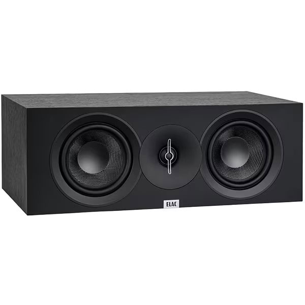 【返品種別A】□「返品種別」について詳しくはこちら□2024年10月 発売メーカー保証期間 1年◆新開発ハードドーム・トィータトィータはそれまでのソフトドーム・トィーから初めてとなるハードドーム・トィータが採用されました。剛性と応答特性に優れる新開発 25mm アルミドーム・トィータは、Debut 3.0のためにカスタム・メイドされたもので、印象的なデザインのフェイズ・プラグは正確な位相と広い指向性のために設けられました。◆進化した 135mm 口径アラミド・ファイバー・ウーハー新開発 135mm 口径アラミド・ファイバーを振動板に採用したウーハーは、Debut 2.0 同様ボイスコイルの冷却とウーハーダクト内の空気排出をスムーズに行うためのベント構造ポールピースを採用。今回の3.0 では大型化された磁気回路と 38mm 口径ボイスコイル・エンジンの採用により正確でインパクトのある低音再生を実現しています。◆効果的な共振対策を施されたエンクロージュアホルムアルデヒドを低減した CARB2 規格の 16mm 厚 MDF材で構成されるエンクロージュアは、強度を高めるためのブレーシングが入っています。エンクロージュアに起因する不要共振が効率的に抑えられることで、ドライバー・ユニットのピュアなサウンド・パフォーマンスが明確に発揮されます。◆クオリティを高めた信頼性とデザイン性Debut 3.0 シリーズは、バナナプラグ、スペードプラグなど様々なコネクティングに対応した高い導電性と腐食に強い金メッキ スピーカー・ターミナルを標準装備。ポートノイズを低減するデュアルフレア・ベントポート、マルチエレメント・クロスオーバーの採用、そして駆動するアンプに優しい 6Ωインピーダンスで設計されました。また Debut 3.0 はマグネット式グリルを採用したことで、最新のブラックサテン・フロントバッフルに凹凸のないフラットですっきりとしたデザインを提供しています。◆Debut C 5.3センター・チャンネルは、リア・マウント・ポート・チューブを採用。スピーカーからの不要なポートノイズを効果的に削減します。■　仕　様　■ 形式：2ウェイ・バスレフ型ユニット：　・ウーファー135mm アラミドファイバーコーンx2　・トィータ25mm アルミニウム・ドームx1クロスオーバー周波数：2000 Hz周波数特性：50〜38000 Hz能率：87.5dB / 2.83V / mインピーダンス：6Ω入力：120W（最大）サイズ：H195×W533×D298mm重量：10.7kg[DEBUTC53]エラックオーディオ＞単品オーディオ/アンプ/スピーカー＞HiFiスピーカー＞センタースピーカー・まごころ長期修理保証(保証5年)［加入料：対象商品代金の5%］商品「DEBUT-C5.3」専用加入料(※加入料のみ注文不可)※対象商品と専用加入料を分けてのご注文は承れません。上記リンク先の専用加入料と一緒にご注文して下さい。※長期修理保証についての詳細・注意事項はこちらのページをご一読下さい。