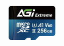 AGI256GV6TF238 AGI|エージーアイ 写真愛好家のために設計されたビデオスピードクラス60(V60)対応 microSDメモリカード 256GB ...