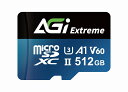 AGI512GV6TF238 AGI|エージーアイ 写真愛好家のために設計されたビデオスピードクラス60(V60)対応 microSDメモリカード 512GB ...