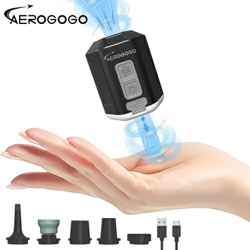 AERO GOGO GIGA PUMP4.0 電動エアーポンプ （ブラック） P4G-01BK