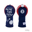 ブルーティーゴルフ ストレッチスマイルヘッドカバー ユーティリティー用(ネイビー) BTG-HC034UT-NV BLUE TEE GOLF