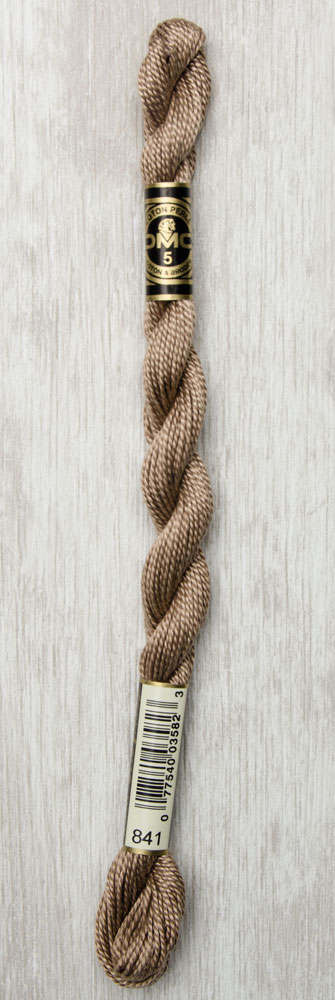 DMC コットンパール刺繍糸(5番×25m×5g・スエード) DMC5 841