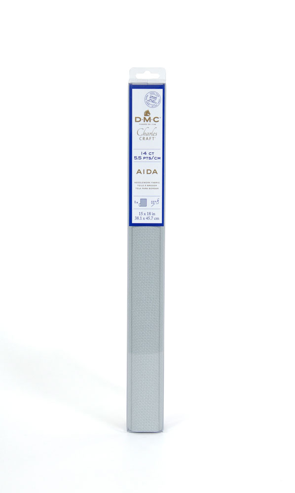 DMC カットクロス アイーダ 14カウント・55目(38.1×45.7cm・グリーン系) GD1436BX_168