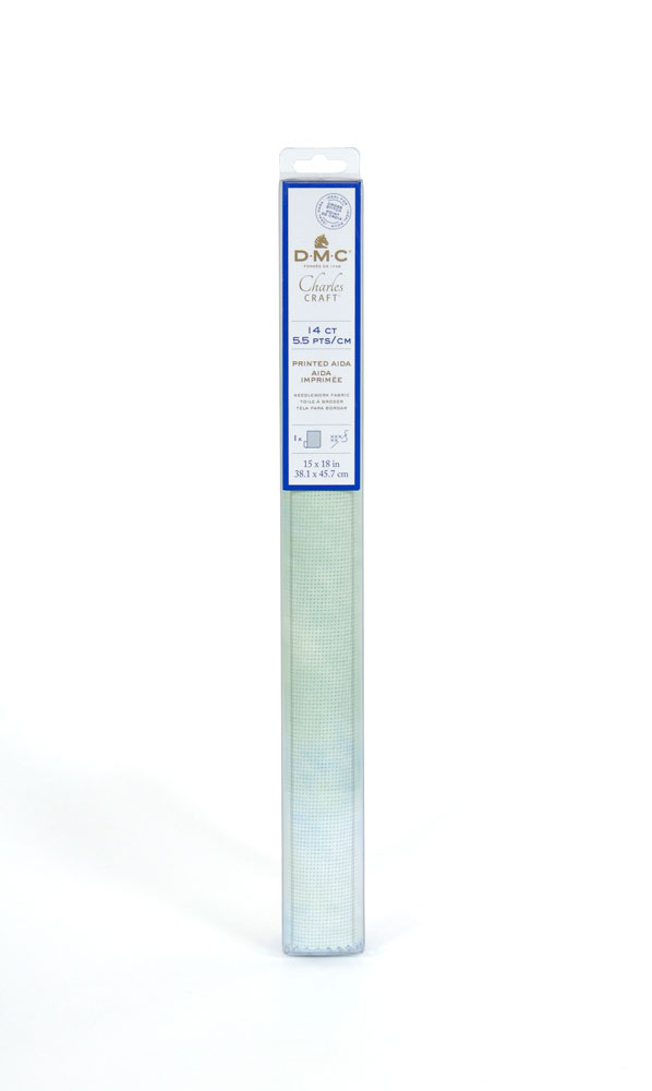 DMC クロスステッチ布 プリントアイーダ 14カウント・55目(38.1×45.7cm・しずく) GD1436_747