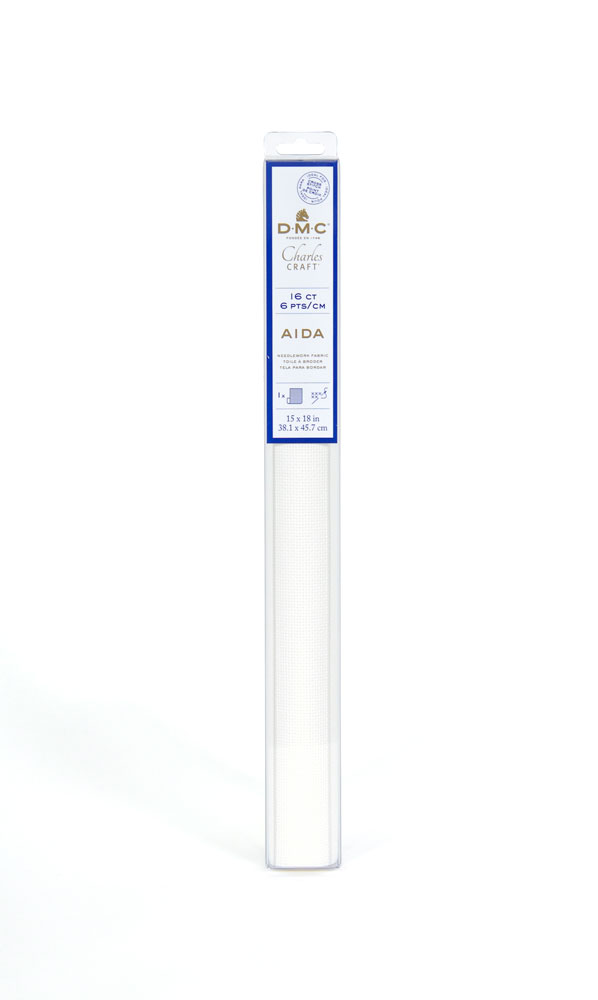 DMC カットクロス アイーダ 16カウント・60目(38.1×45.7cm・ホワイト系) GD1636BX_712