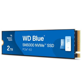Western Digital|ウエスタンデジタル WD Blue SN5000 シリーズ M.2 PCIe Gen4 NVMe接続 SSD (2TB) WDS200T4B0E