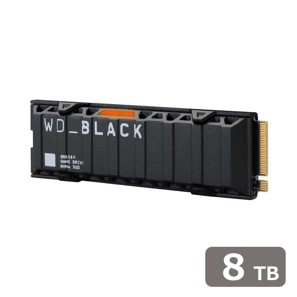 Western Digital｜ウエスタンデジタル WD Black SN850X NVMe Gen4 SSD 8TB ヒートシンク搭載モデル【PS5 / PS5 Pro対応】 WDS800T2XHE