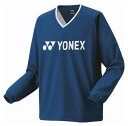 YO-32038-554-O ヨネックス ユニセックス 裏地付Vブレーカー(ダークネイビー・サイズ:O) YONEX