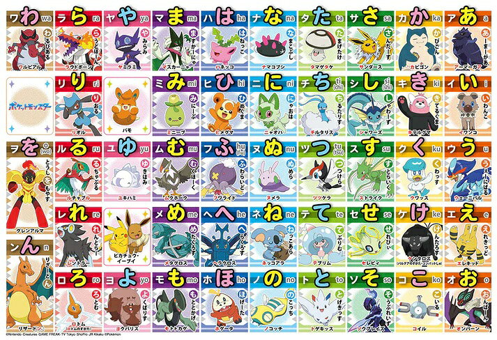 ポケットモンスター すごろく たまごっち あいうえおポスター 楽天市場】あいうえお ポケモンの通販