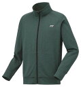 YO-51053-269-S ヨネックス ユニセックス ニットウォームアップシャツ(ディープグリーン・サイズ:S) YONEX
