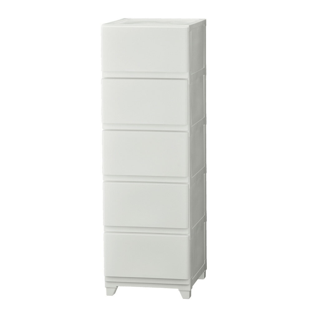 JEJアステージ 壁付デコニーシーヴォ（スリム5段タイプ・幅約34cm×奥行43cm×高さ106cm・ホワイト） 102..