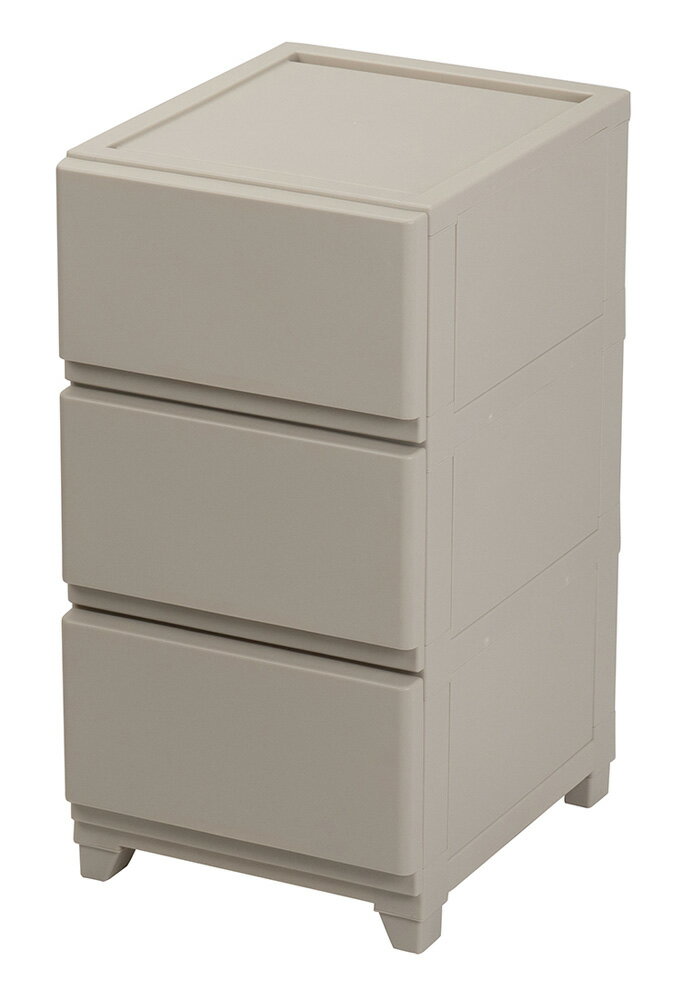 JEJアステージ 壁付デコニーシーヴォ（スリム3段タイプ・幅約34cm×奥行41.5cm×高さ66cm・グレージュ） ..