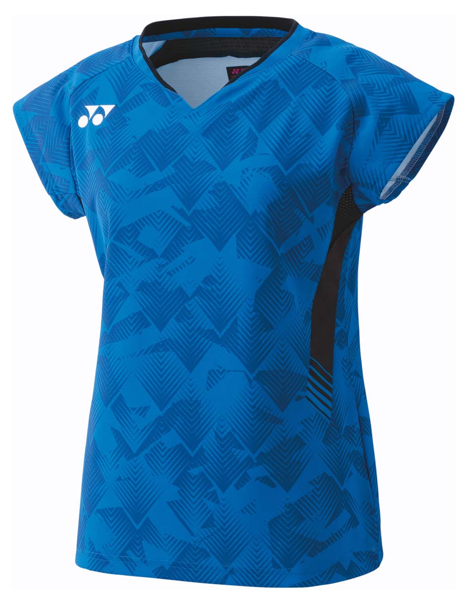 YO-20871-002-XO ヨネックス レディース ゲームシャツ(フィットシャツ)(ブルー・サイズ:XO) YONEX
