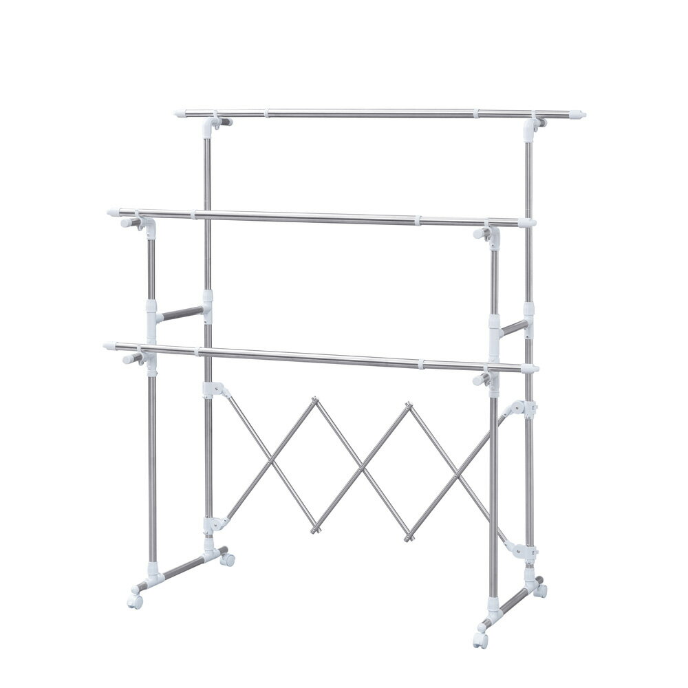 アイリスオーヤマ 組み立て簡単たっぷり物干し H-MH1518N [HMH1518N]