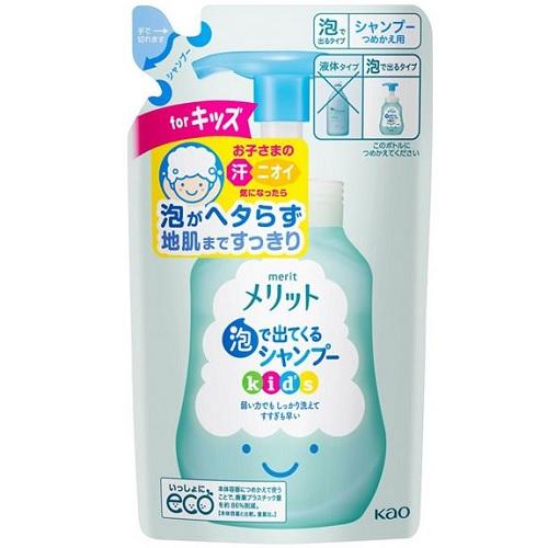 メリット泡で出てくるシャンプーキッズかえ 240ml 花王 メリツトアワSP カエ