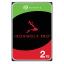 Seagate|シーゲイト IronWolf Pro(NAS向けモデル)3.5インチ 内蔵ハードディスク 2TB ST2000NT001