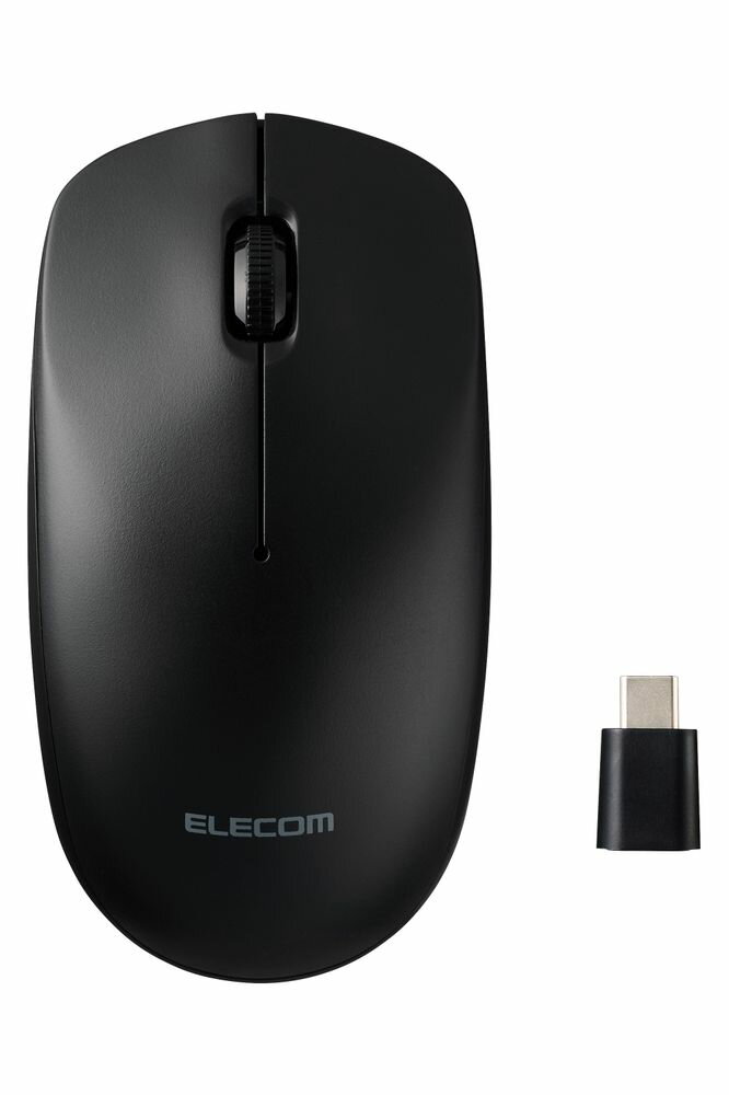 エレコム 無線 2.4GHz マウス ワイヤレスマウス 3ボタン Type-C レシーバー 【 Windows Mac Chrome 対応 】 左右対称…