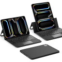 ESR iPad Pro 13インチ M4(2024)用 取り外し可能マグネット式カバー Ascend Keyboard Case(Black) ESR506