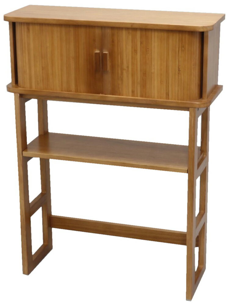 オスマック 天然木桐製 ジャバラ扉のコンソールテーブル（ブラウン） KTXTB-6080BR [KTXTB6080BR]