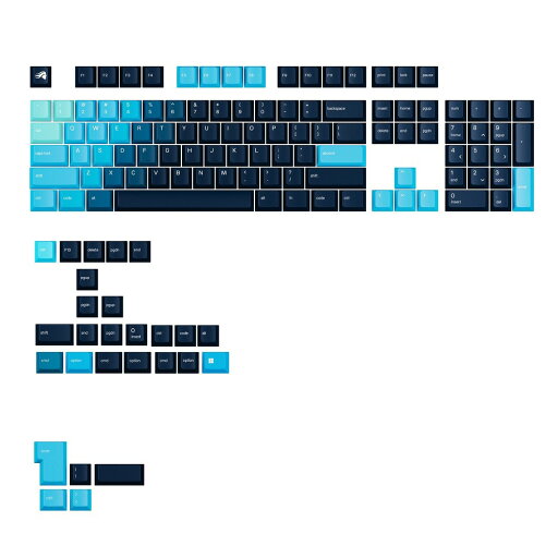Glorious(グロリアス) GPBT Gradient Keycaps - Celestial Ice - US - Retail(セレスティアルアイス) KC-GPBT-GR-CEI-US Glorious(グロリアス) GPBT Gradient Keycaps - Celestial Ice - US - Retail(セレスティアルアイス) KC-GPBT-GR-CEI-US